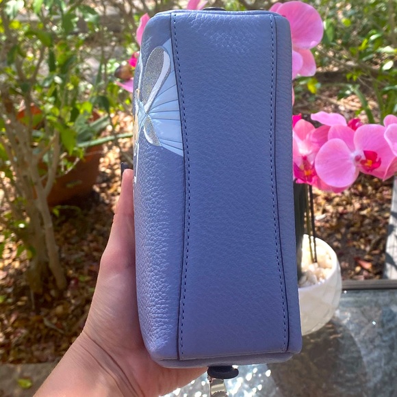 Disney X Coach Blue Periwinkle Boxy Cosmetic Case With Cinderella - Picture 8 of 17